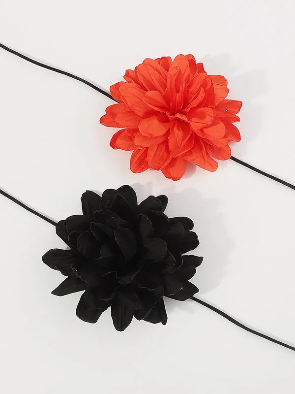 Three-Dimensional Flower Tied Waist Chain Accessories Necklaces Accessories