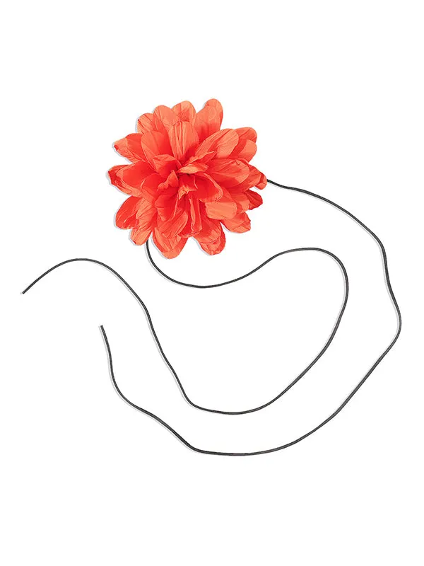 Three-Dimensional Flower Tied Waist Chain Accessories Necklaces Accessories