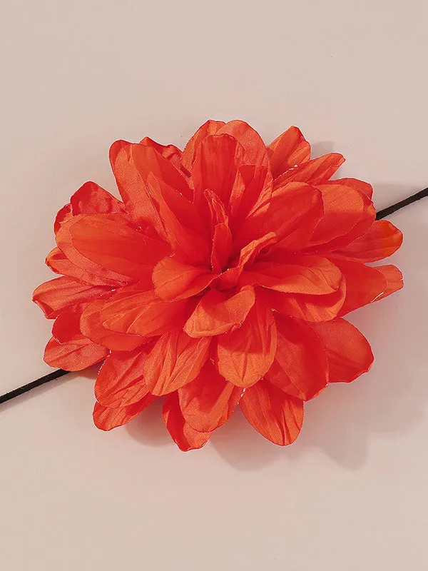 Three-Dimensional Flower Tied Waist Chain Accessories Necklaces Accessories