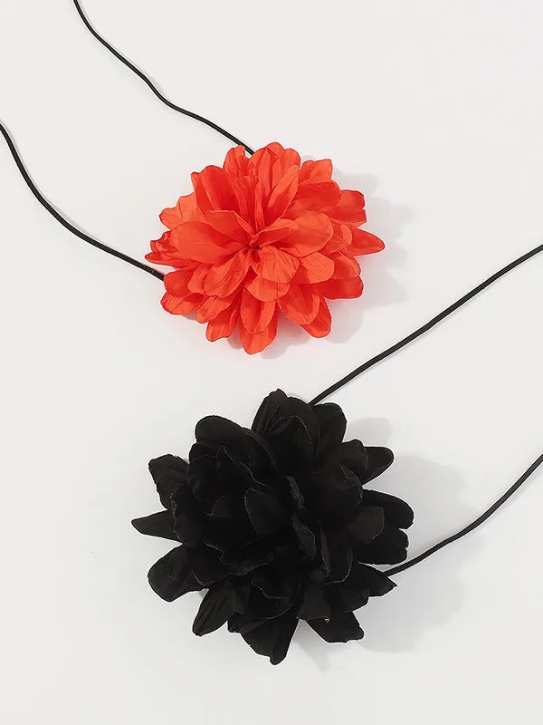 Three-Dimensional Flower Tied Waist Chain Accessories Necklaces Accessories
