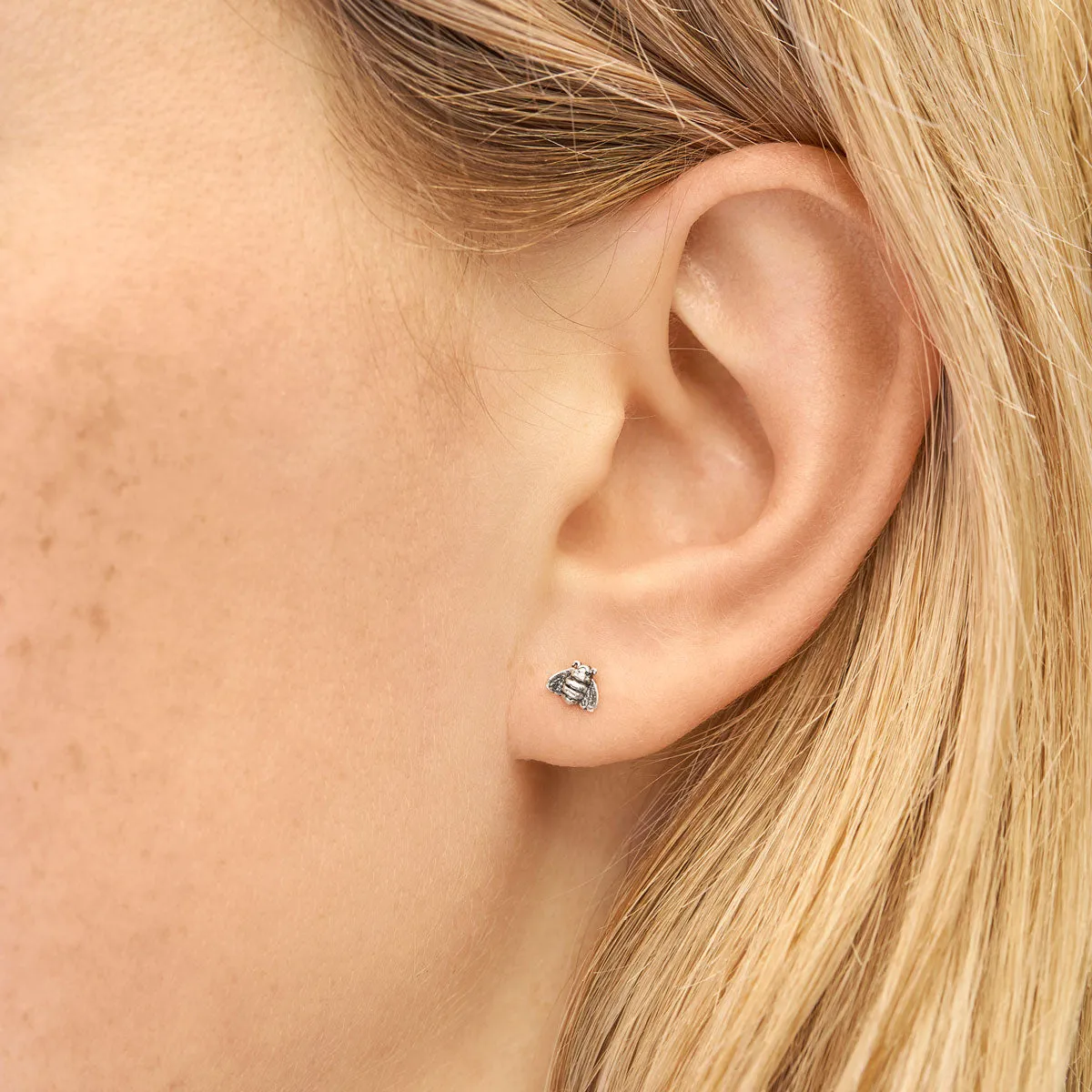 Tiny Bee Studs