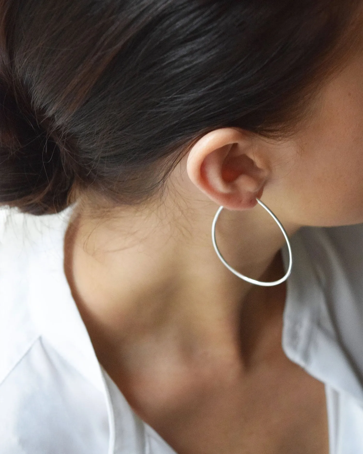 Together hoops silver