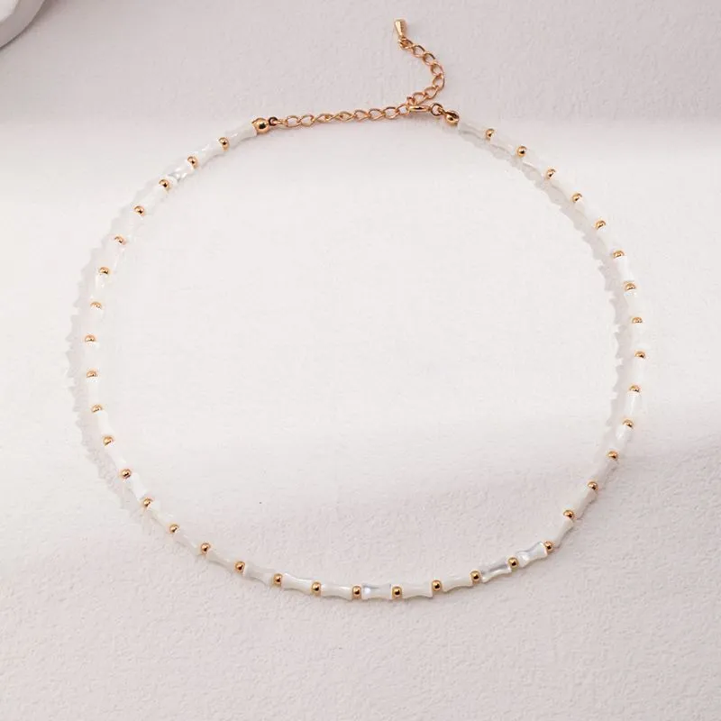 Top-shell  Beaded Necklace
