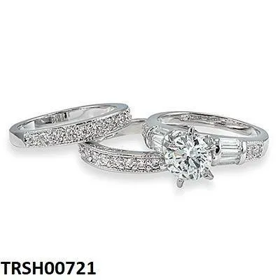 Trinity - 3 Zircon Rings Set