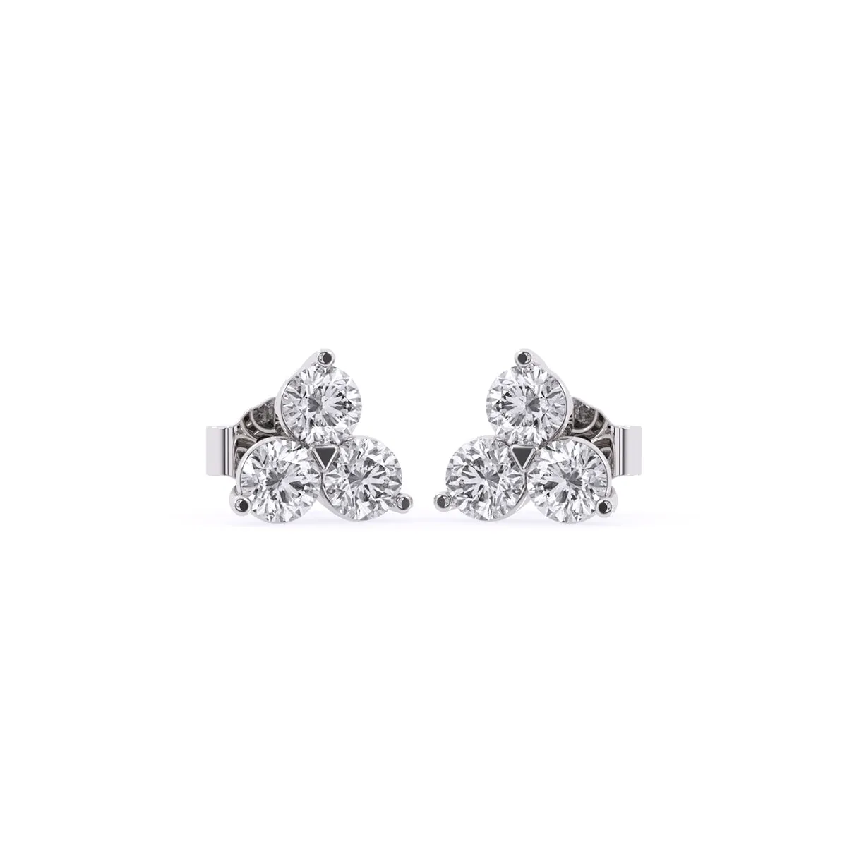 Trio Diamond Set Minimalist Studs For Girls