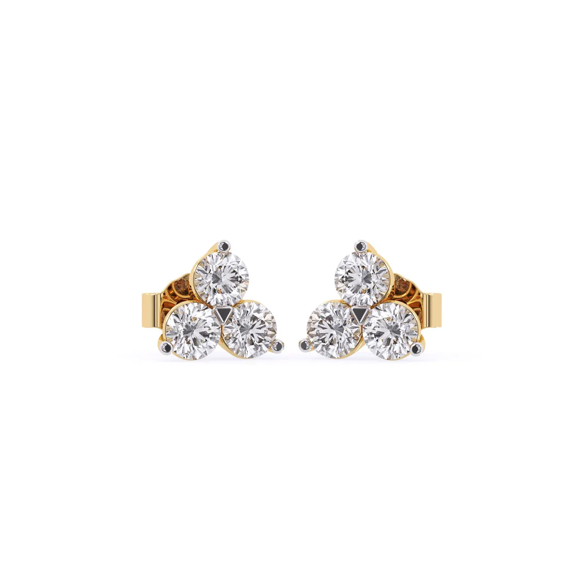 Trio Diamond Set Minimalist Studs For Girls