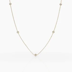 Two-Sided Diamond Disc Necklace