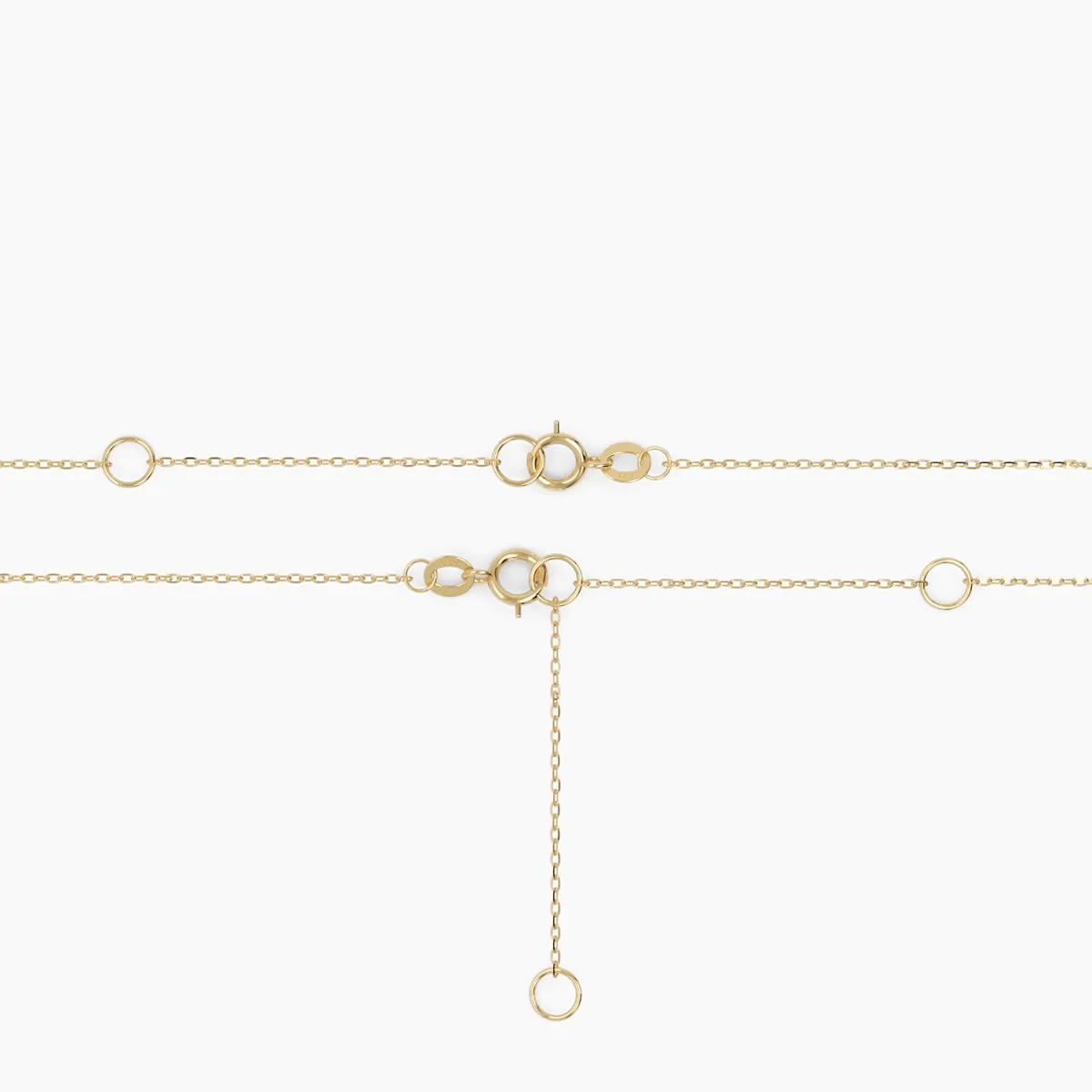 Two-Sided Diamond Disc Necklace