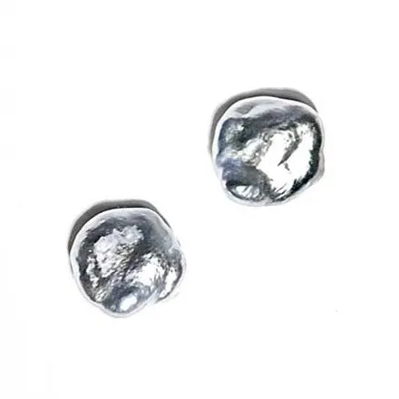 Unique 10.7-11.6mm Tahitian Keshi Pearl Stud Earrings
