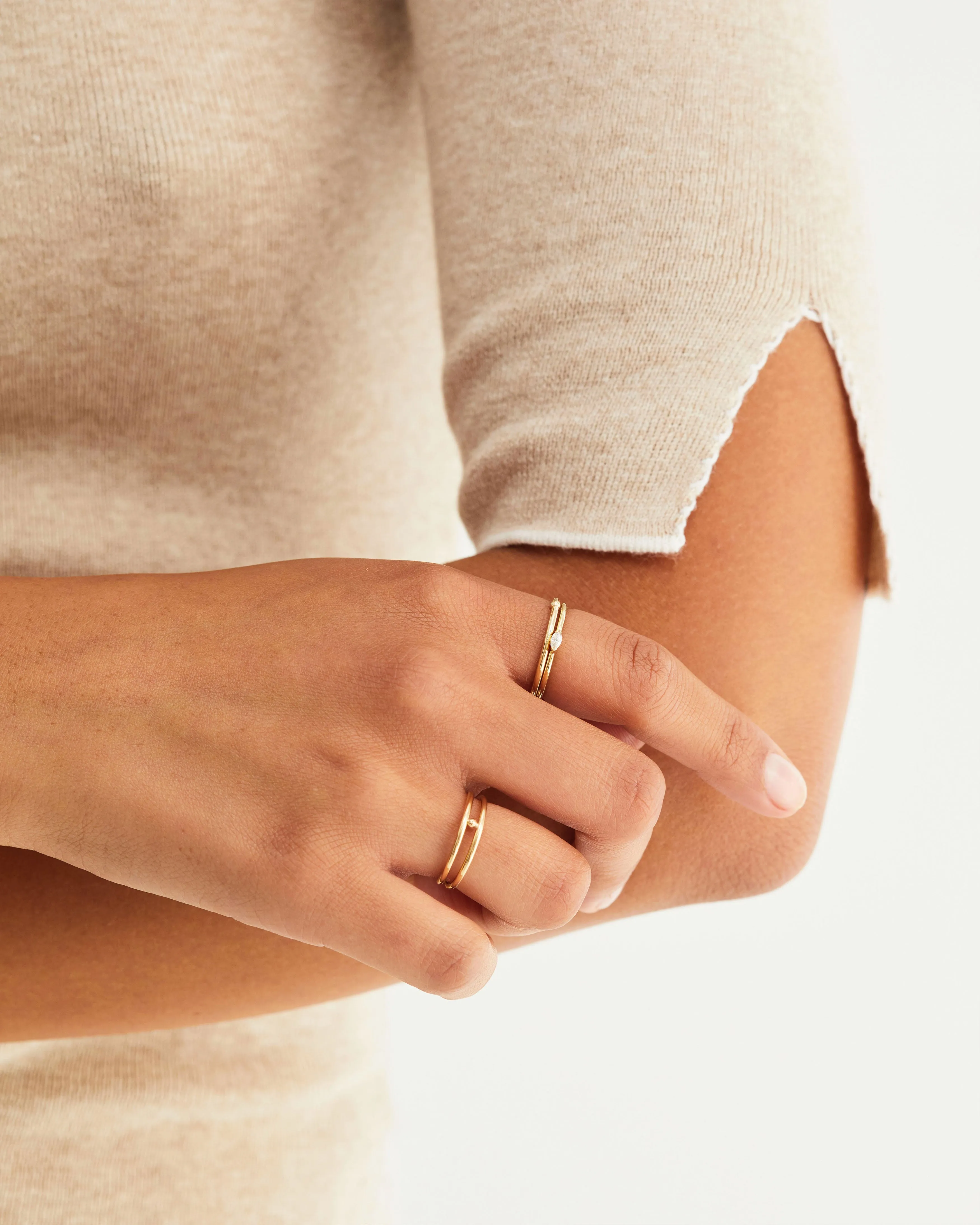 Vega Stacking Ring | Diamond | Ready to Ship