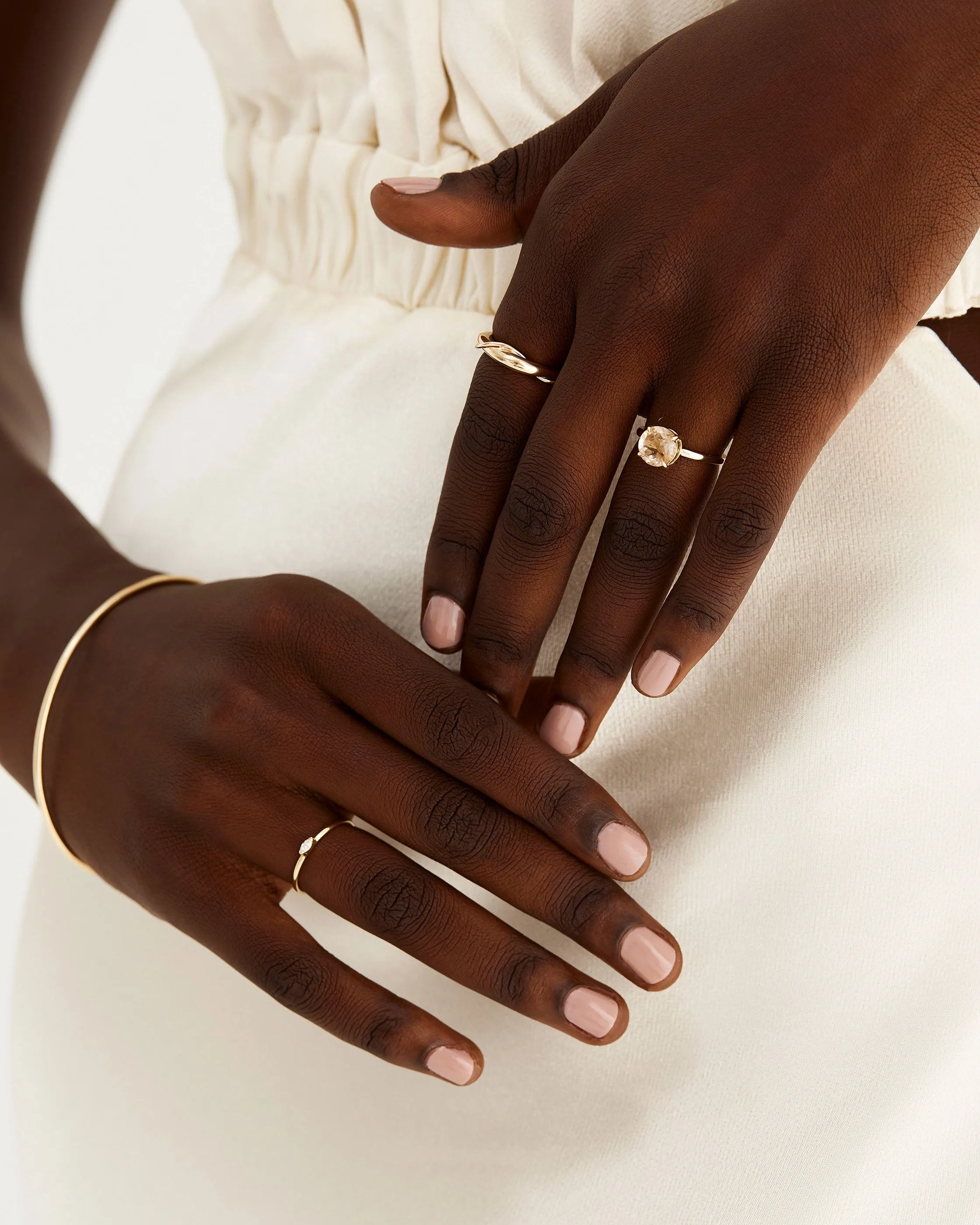 Vega Stacking Ring | Diamond | Ready to Ship