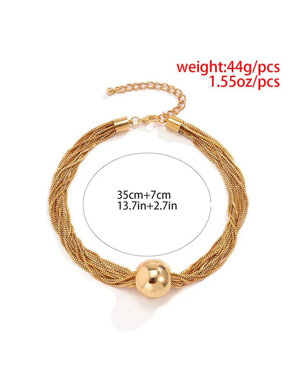 Wenkouban-Christmas Thanksgiving Original Stylish Statement Geometric Necklace
