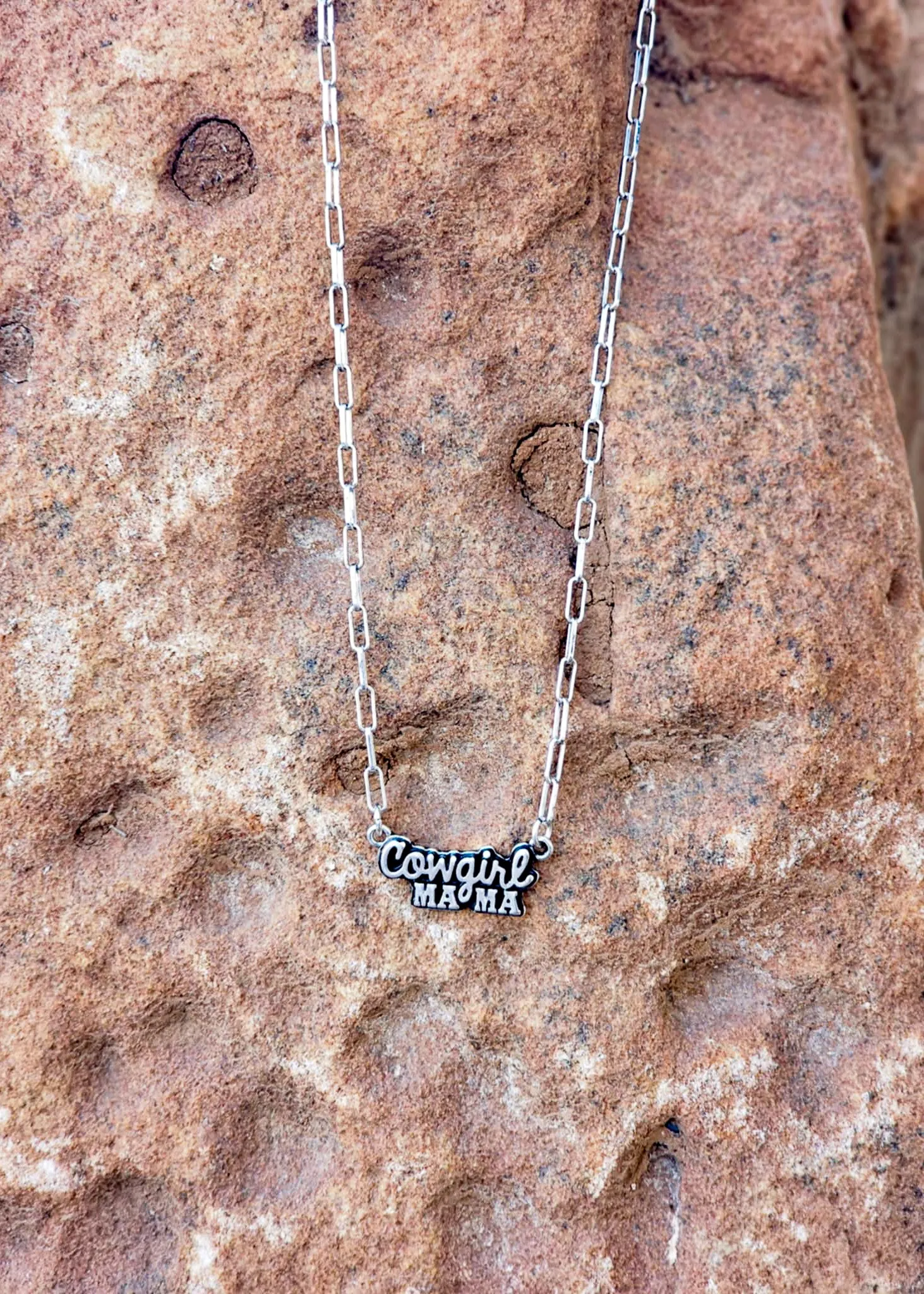 Western Theme Cowgirl Mama Necklace