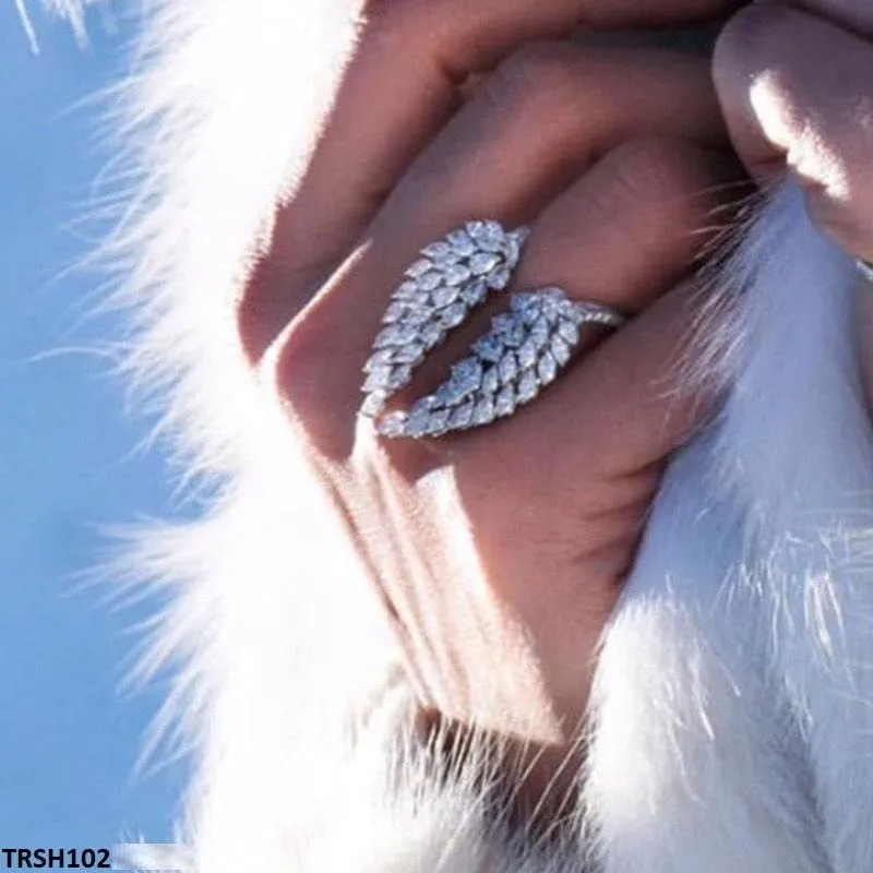 Wing's Zircon Adjustable Ring