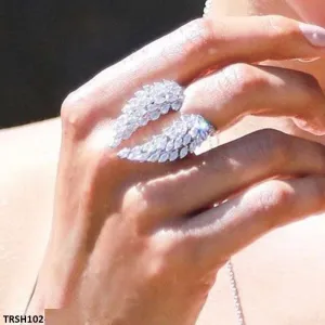 Wing's Zircon Adjustable Ring