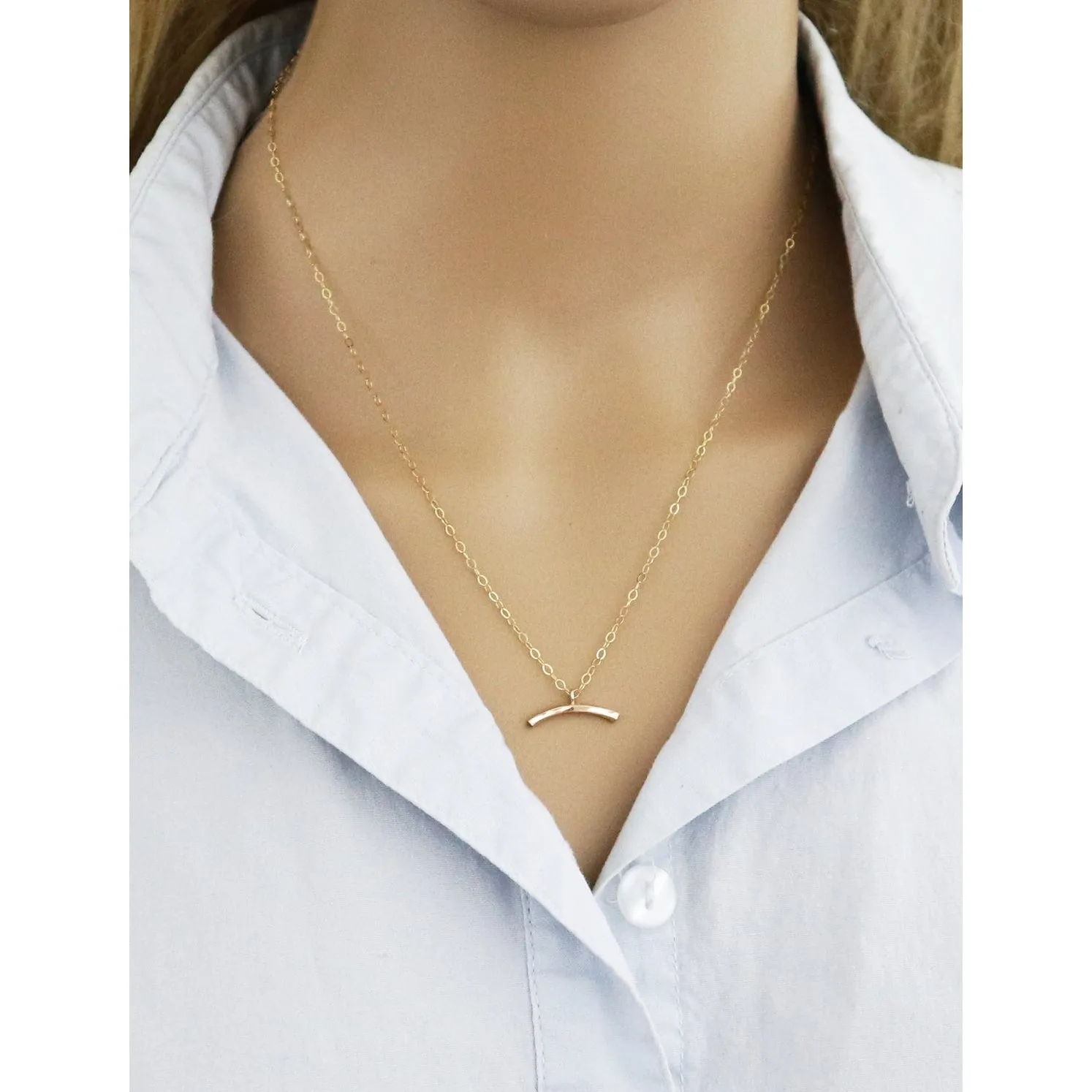 Wish Hammered Necklace