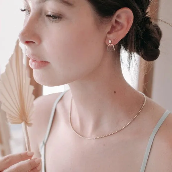 Women's Minimalist Arch Earring Studs
