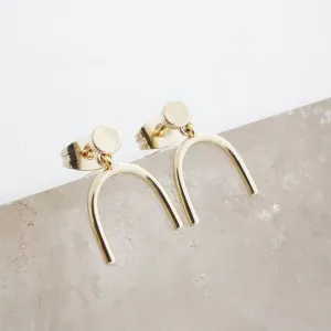 Women's Minimalist Arch Earring Studs