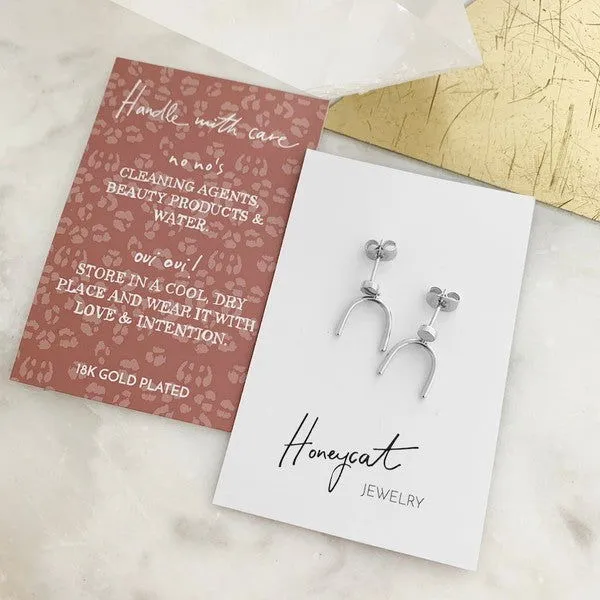 Women's Minimalist Arch Earring Studs