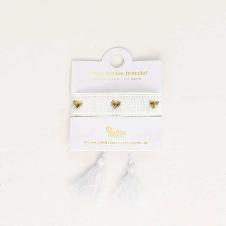 Woven Heart Bracelet, 2 Colors