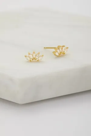 Zafino - Isabella Stud Earring (Sterling Silver / Gold)