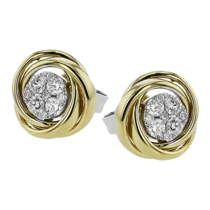ZE849 Earring in 14k Gold with Diamonds
