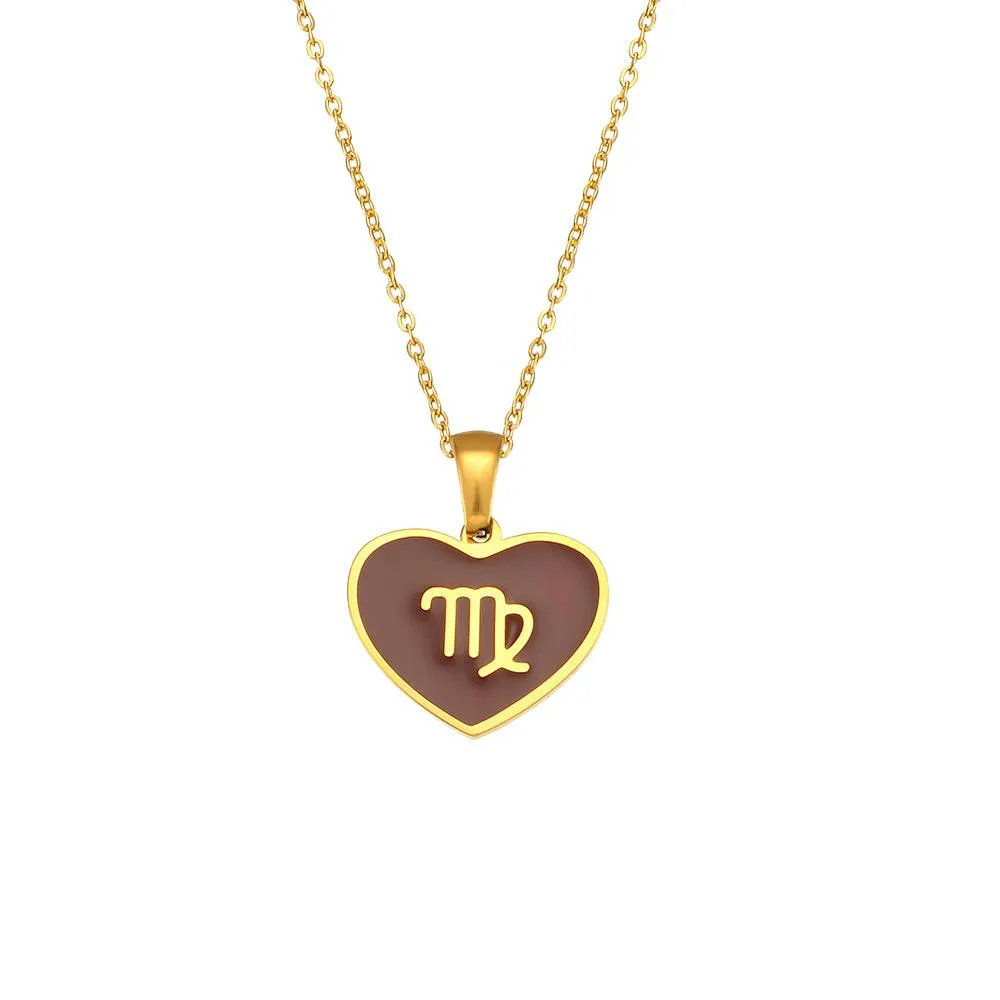 Zodiac Heart Pendant