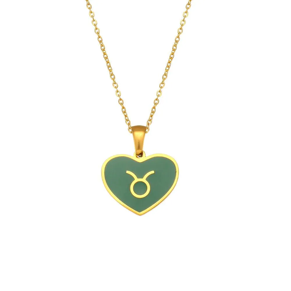 Zodiac Heart Pendant