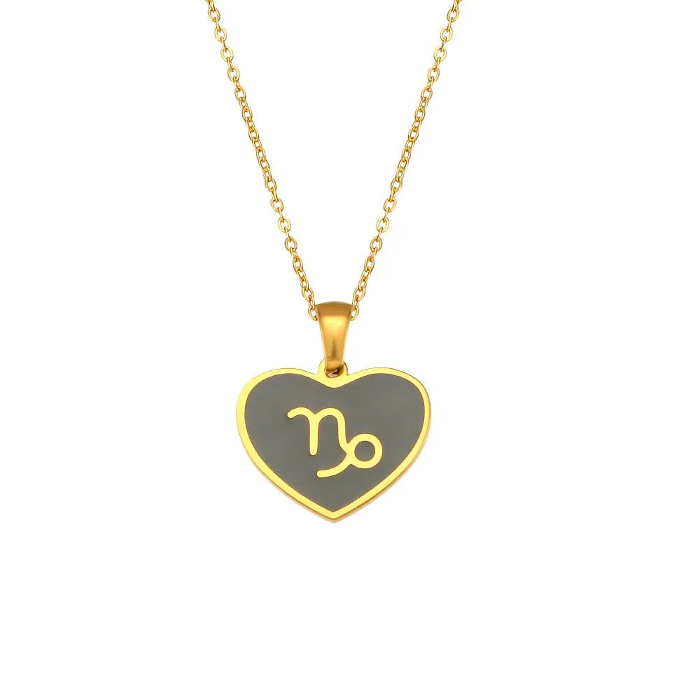 Zodiac Heart Pendant