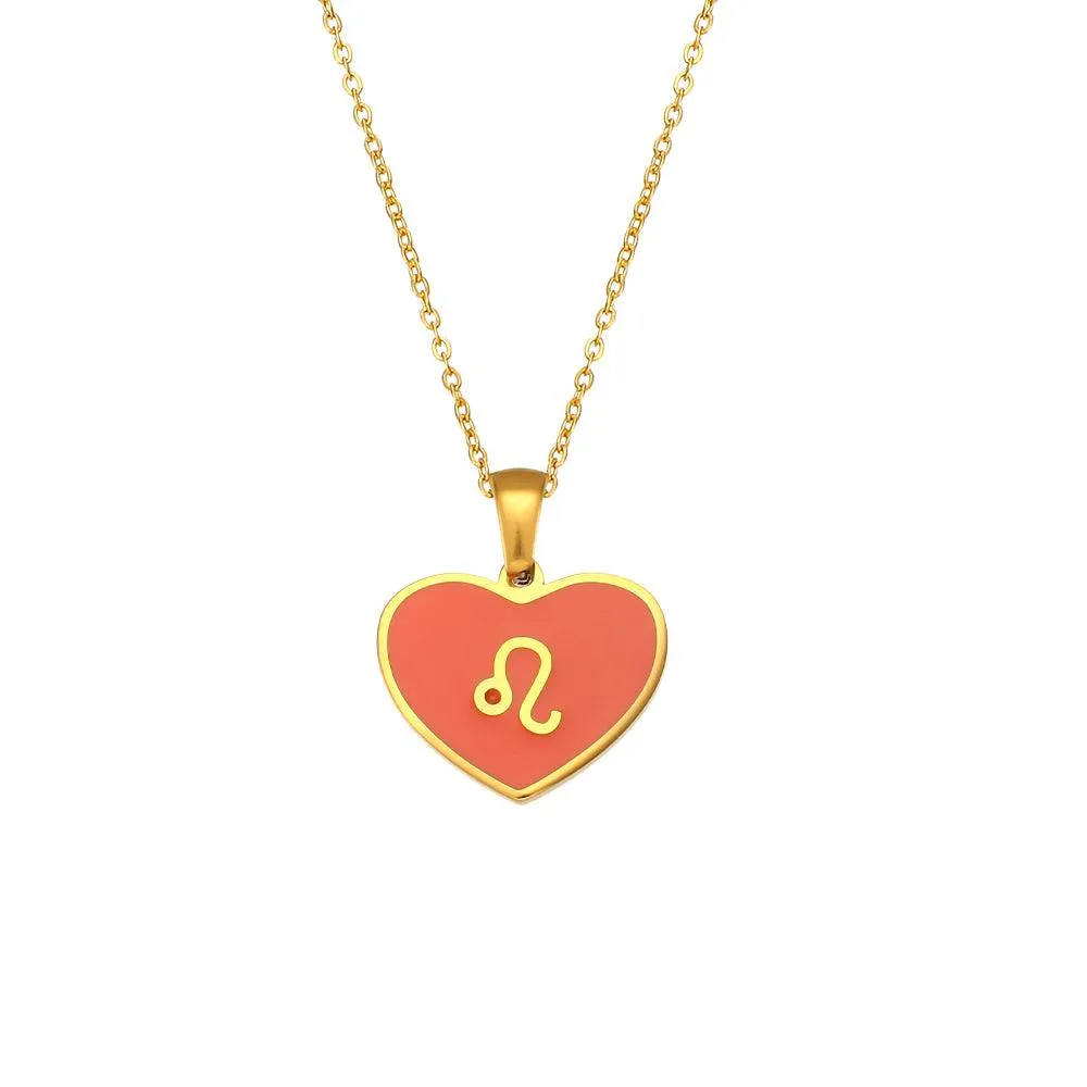 Zodiac Heart Pendant