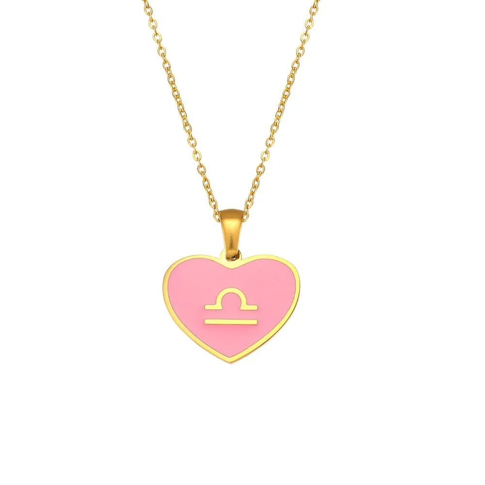 Zodiac Heart Pendant